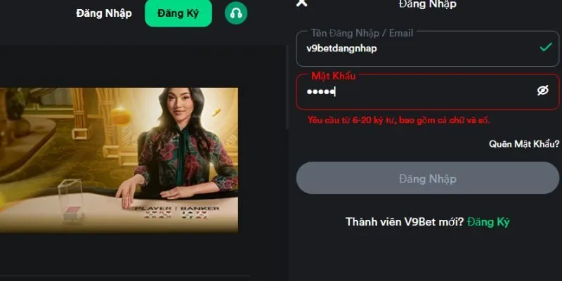 Đăng Nhập V9Bet 2 4 bước đăng nhập V9bet đơn giản