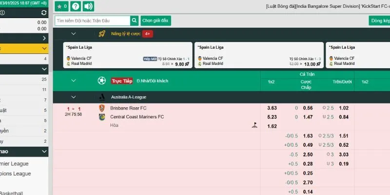 V9BET 31 Cược thể thao với giao diện dễ thao tác